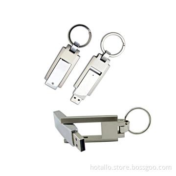Swivel Metal Keychain USB Flash Drive Disk